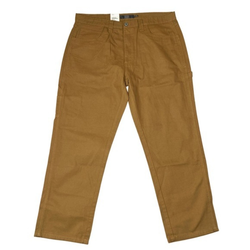 Berkley Jensen Relaxed Straight Carpenter Pant Mens 42x30 Metal Bronze Workwear